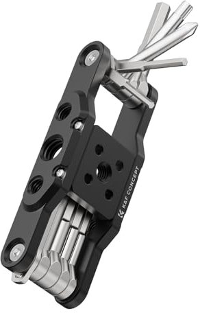K&F CONCEPT 10-in-1 Kamera Multitool Werkzeug mit Schraubendreher und Schraubenschlüssel,Faltbarer Werkzeugset,Kamera Tool Set für Fotografen,Universal Screwdriver Tool Set