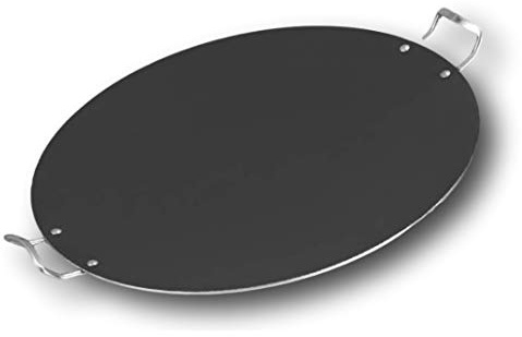 Casa D'Or Mega Tawa 51cm Large Tawa with Double Handles Heavy Duty Crepe Roti Dosa Chapati Tava Frying Paratha Naan Flatbread