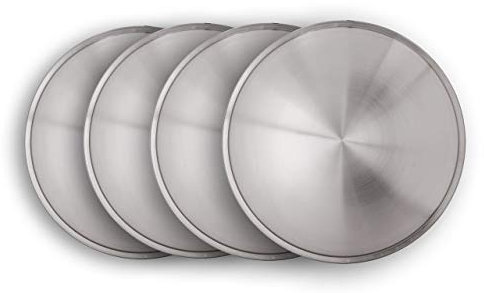 Hansen Styling Parts Universell passendes Radzierblendenset (4 Stück) 13 Zoll – Moon Caps für Stahlfelge PKW Anhänger