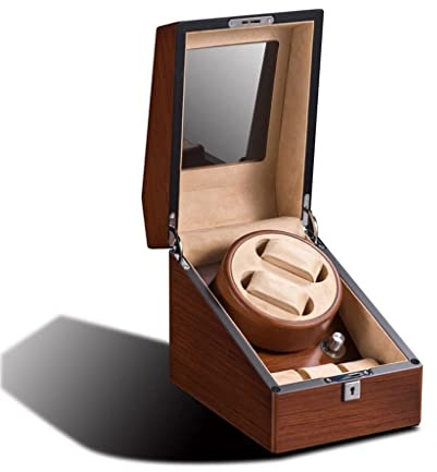 Madera automática Mecánica Reloj Caja de bobinadores Rotador Rotador Batería