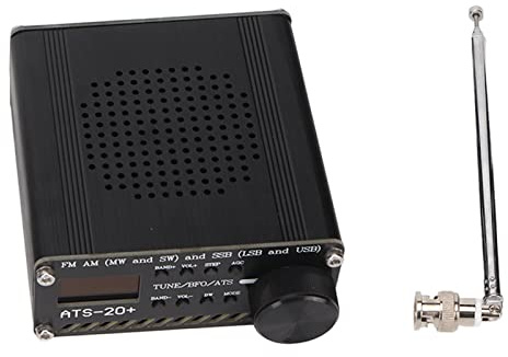 Eacam Récepteur Numérique du Monde, Récepteur SSB Radio à Radio Multiples Portable avec Gros Boutons, Alliage D'aluminium, écran de 0,96 Pouce, Interface de Charge de Type C pour
