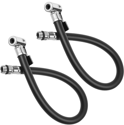 Trinkrittey 38cm Reifenfüllschlauch Auto Reifenfüller Ventilverlängerung Universal Reifenfüller Schlauch Reifenfüllers schlauchadapter Air Ventil Anschluss Schläuche für Auto Motorrad Fahrrad