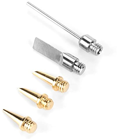 Haofy Accessori Multifunzionali per Saldatore a Gas Comode Punte di Saldatura Sostitutive per un Processo di Saldatura Regolare 5 Pezzi/set