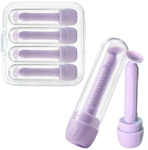 4 Stück Weiche Kontaktlinsen Sauger Set Harte Kontaktlinsen Einsetzständer | Einteiliges Design Silikon Kontaktlinsenentferner Einzeln Verpackte Reiseaufbewahrungsbox, für Weich/Hartlinsen Lens