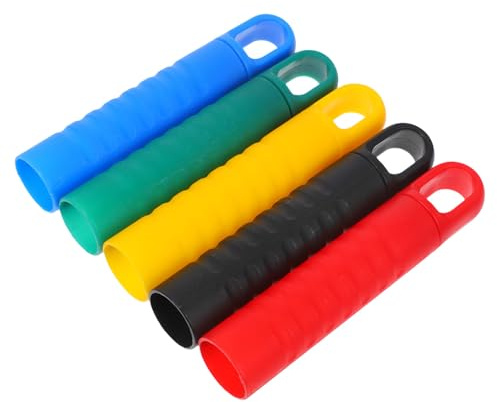 Gadpiparty Broom Handle End Caps 5pcs Replacement Grip Sleeves for 1.06In Poles with Hanging Hole Ergonomic Lightweight Design for Household and Commercial Cleaning