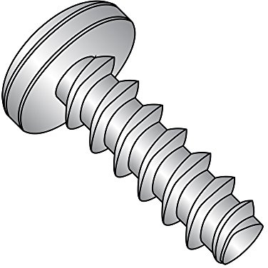 18 – 8 in acciaio INOX a vite per filiera per plastica, Passivated Finish, pan Head, Phillips Drive, 3 – 24 thread size, 1/10,2 cm lunghezza (confezione da 100)