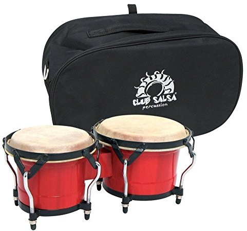 GEWA F826006 6.5 and 7.5-Inch Bongo with Bag - Wine Red