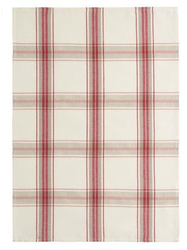 COUCKE Geschirrtuch, französische Baumwolle, französische Tisch-Kollektion 20 x 30 rotem Karo