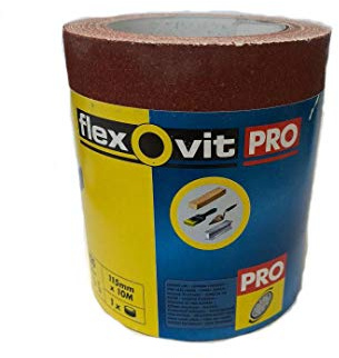 Norton - Rollo de papel de lija de grano 120, 115 mm x 10 m, abrasivos de alto rendimiento