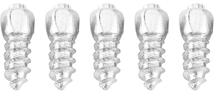 Qiilu Lot de 100 goujons à vis antidérapants en métal pour pneus de voiture, SUV ATV 1,2 x 0,4 cm 12 mm accessoires pour voiture argent