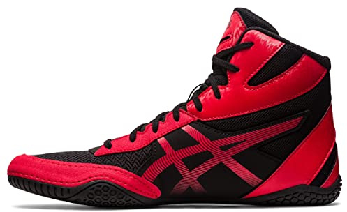 ASICS Men's Matcontrol 3 Wrestling Shoe Black/Classic Red 9.5 D (M)