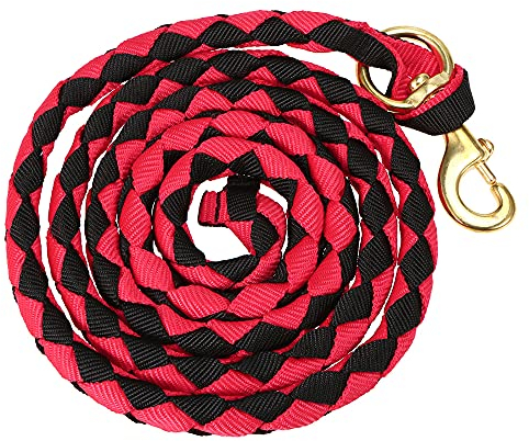 Geflochtenes Pferdeleine Pferd Führstrick Braid Pferdehalter mit Messing Snap 2.0M / 2.5M / 3.0M
