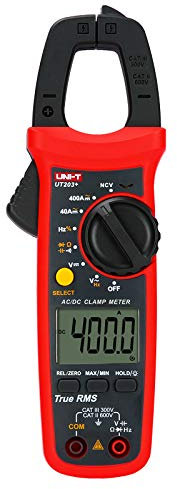 UNI-T Uni-trend Multimeter clamp meter UT201+/UT202+/UT203+/UT204+/UT202A+ AC/DC 600A/600V Digital Ammeter clamp meter DC AC For Measuring Ammeter Voltmeter Ohm Tester(UT203+)