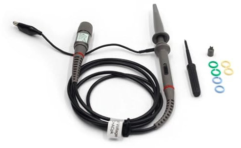 JZGDX Sondes d'oscilloscope numérique x1 x10 60MHZ 100MHZ 200MHZ 250MHZ, Accessoires de testeur d'oscilloscope (Color : PP-150(100MHZ))