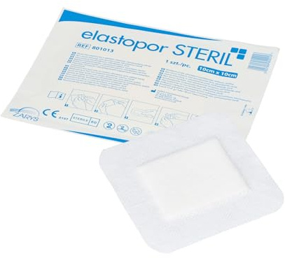 Elastopor STERIL - Apósito no tejido con compresa absorbente, autoadhesivo, estéril 10 cm x 10 cm