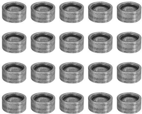 PATIKIL M5 Steel Spacers, 20 Pcs Metal Spacers Steel 5mm ID x 8mm OD x 4mm L Carbon Steel Spacer Screw Standoff Round for 1/5in or M5 Screw Bolts