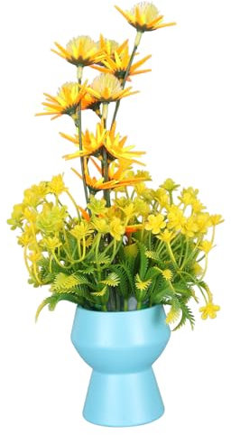 HELEVIA Plantes Aquatiques Artificielles Fluorescentes, Couleurs Vives, Résine de Silicone, Style Vase, Plantes D'aquarium pour la Décoration