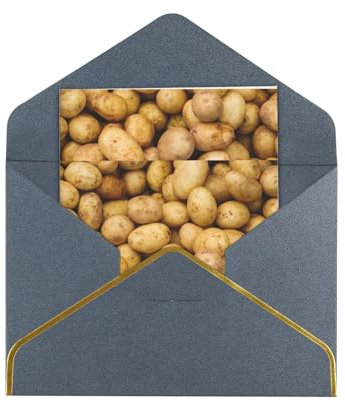 SKKNT Grußkarten mit Gartenkartoffeln, vielseitig einsetzbar, blanko, mit Umschlägen, 11,4 x 15,2 cm