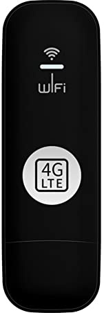 Eighosee 4G WiFi USB Dongle Mobile 150Mbps MóDem Stick Tarjeta SIM Enrutador InaláMbrico USB 150Mbps MóDem Stick para Oficina en Casa, Negro