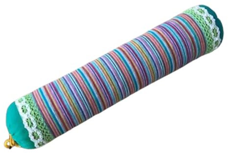 Generisch Buchweizenkissen Abnehmbares und waschbares Nackenrollenkissen, Nackenkissen zum Schlafen, Büro-Taillenstütze, Nackenstütze(Green)