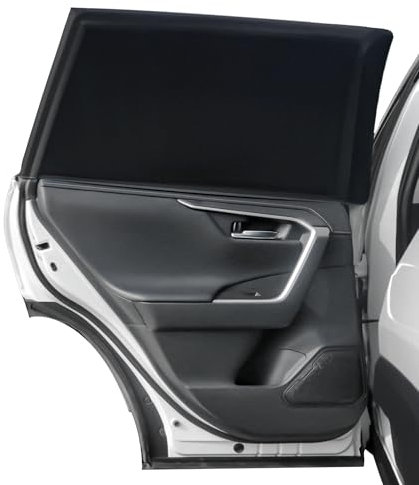 Sunshade Lot de 2 pare-soleil UV certifiés, matériau élasthanne respirant, adapté 99% voitures, intimité familiale