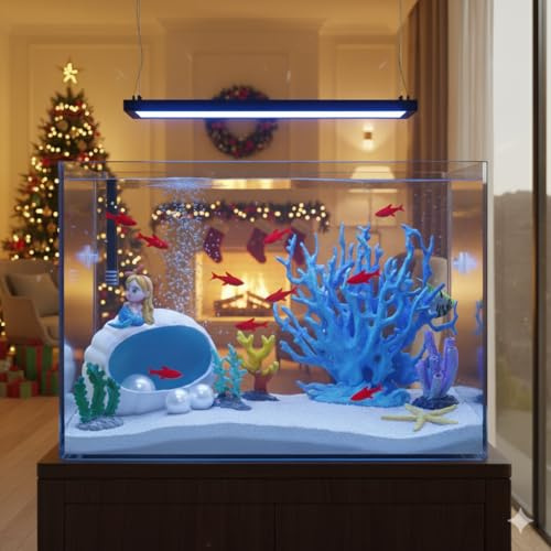 Aquarium Dekorations Set – Bunte Korallen, Pflanzen & Muscheln für beeindruckende Unterwasserlandschaften – Komplettset für kleine Aquarien – Ideal für Zuhause & Büro
