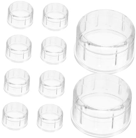 LABRIMP 10pcs Shaker Lid Cup Replacement Cap for Drinks Leakproof Plastic Bubble Tea Cover for Home Bar Cafes Gyms