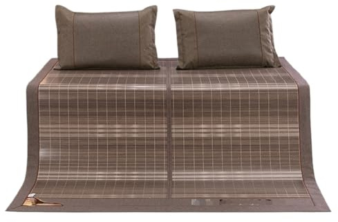 TOTIKI Esterillas Refrescantes Estera Plegable De Bambú para Cama, Estera Cómoda Y Duradera para Verano, para El Hogar, La Escuela Y El Dormitorio Colchoneta Verano(1.8 * 2m)