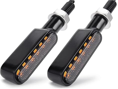 Intermitentes lámpara Indicadora 12 V 8 Mm Motocicleta Intermitente Lámpara Luz De Señalización Ámbar