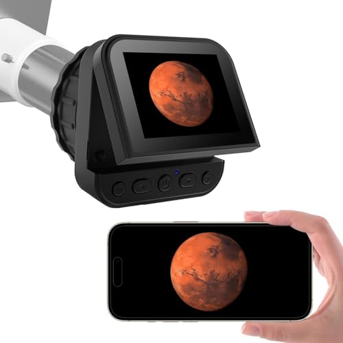 4K Wireless Telescope Camera, Universal Eyepiece Camera with IR Filter & X16 Zoom & 2.8 Screen, Gift for Astrophotography Enthusiast (SV-EP03)