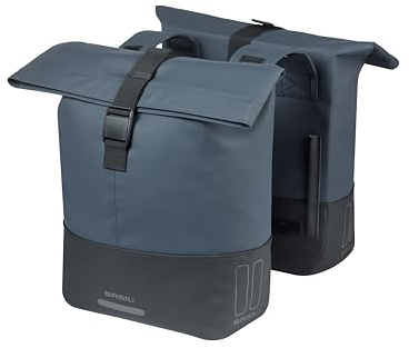 Basil Cove Doppeltasche - MIK-kompatibel - 28-32L - Robust - Blau Schwarz