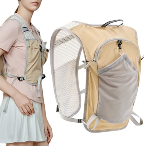 Chaleco de Hidratación - Bolsillo Impermeable Y Transpirable,Chaleco de Carreras con Hidratación | Para Senderismo Camping Escalar Carreras Fitness Ciclismo Corredores Mujeres y