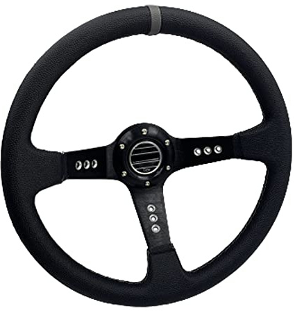 Sportlenkrad Universal Drifting Racing Lenkrad Aluminiumhalter 13.5 9, cm Deep Teller 350mm Auto Sport
