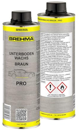BREHMA 2X Unterbodenwachs PRO braun 1L Unterbodenschutz Wachs Wax UBS