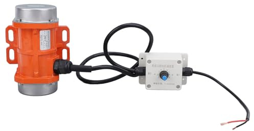 Omabeta Moteur Vibrant électrique en Alliage D'aluminium DC 12 V pour Vibrateur de Béton, Vitesse Réglable pour les Travailleurs de Chantier, étanche IP65 (50W)