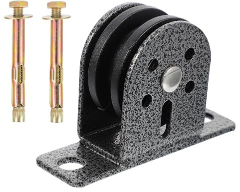EXQUIMEUBLE Bloque de Polea de Elevación Silenciosa para Gimnasio, con Rodamiento Resistente y 2 Pernos, Compatible para Montaje en Pared, Adecuado para Fitness y Entrenamiento en Casa