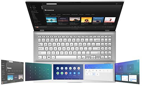 ASUS VivoBook S15 S532 Thin & Light 15.6” FHD, Intel Core i5-8265U CPU, 8GB RAM, 512GB PCIe + Optane M.2 SSD, NVIDIA GeForce MX250 Graphics, Windows 10 Home, IR camera, S532FL-PB55, Transparent Silver