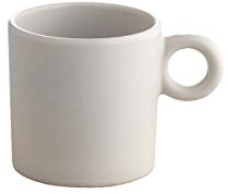 Alessi Dressed en Plein Air MW72 / 76 LG - Taza de Café de Diseño, Melamina, Gris Claro