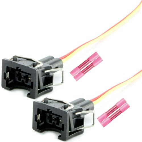 Overdrive-Racing 2x Reparatur Stecker Kabel Einspritzdüse Einspritzventil Universalstecker Passend Für Bosch EV1 037906240 037 906 240