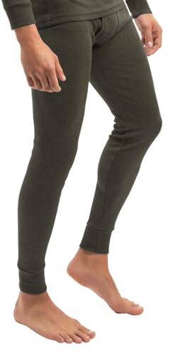 MT Herren Ski- und Thermounterhose Thermo Light Lange warme Unterwäsche - Olive XL