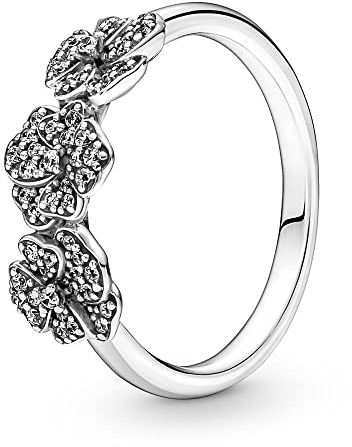Pandora Drei Stiefmütterchen Ring 190786C01-48