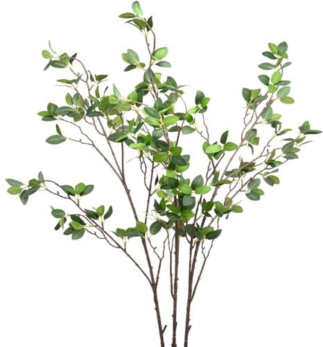 SzJias Faux Branches for Vase Artificial Stems Greenery Plant Stems for Vase Fake Tree Branches (3 Branches)