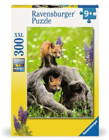 Ravensburger - Puzzle 300 Pezzi XXL Volpe Curiosa, Idea Regalo per Bambini 9+ Anni, Gioco Educativo e Stimolante