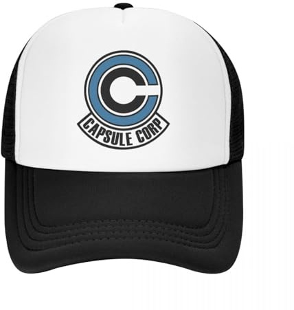 VIDOJI Casquette De Baseball Cool Capsule Corp. Trucker Hat Hommes Femmes Personnalisé Réglable Adulte Casquette De Baseball en Plein Air Parfait Cadeau De Vacances