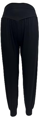 ZUYPSK Pantalones harén para niños, holgados, informales, para niñas, para correr, fitness, danza, hip hop, informales, para la playa, Negro , 160 cm