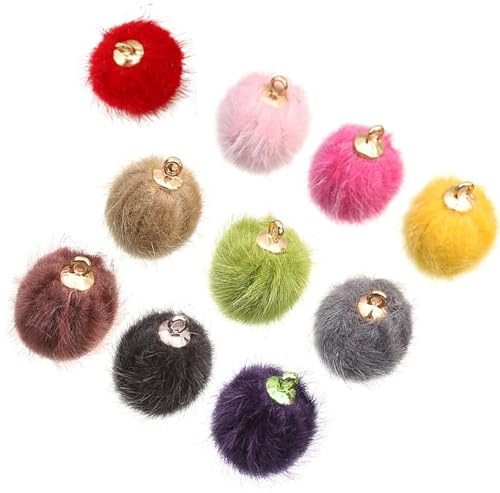 Pompon Multicolor Artigianali, 100 Pezzi Mini, Decorativi Rotondi Colorati, Per La Produzione Creativa Fai-Da-Te, La Decorazione, l'Abbigliamento