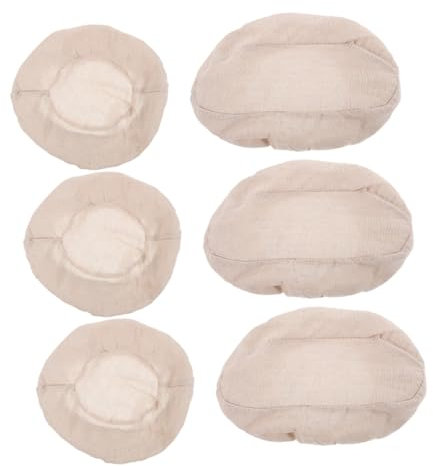 Cabilock Set di Fodera in Tessuto per Cestini del Pane Copertura per Cestini per La Lievitazione del Pane Rivestimento per La Cottura del Lievito Madre Contenitore Pieghevole Permeabile All'aria
