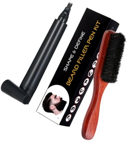 Ipetboom 1satz Bartstift Und Bartbürsten Für Männer Professionelles Styling-werkzeug Für Bartpflege Mit Ergonomischem Design Und Langanhaltender Wirkung