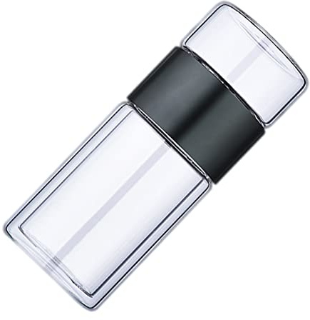 SOIMISS Teetrennbecher mit Praktischem Teefilter aus Glas 300ml Hitzebeständiger und Rundem Design für Unterwegs und Tee Genuss