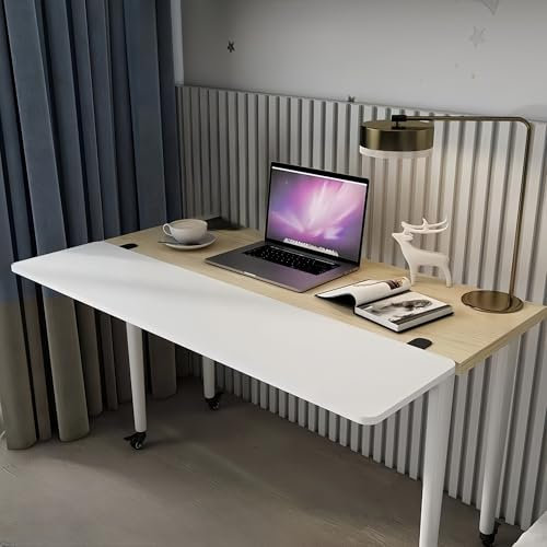 Faltbare Schreibtisch-Verlängerungsablage, 40 x 20 cm, stanzfrei, Clip-On-Tastaturverlängerung für Zuhause und Büro, weiß, 70 x 25 cm, Desktop-Verlängerung für mehr Arbeitsplatz